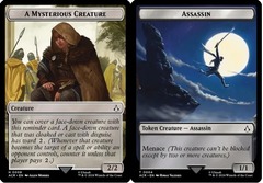 Assassin (0004) // A Mysterious Creature (0008) Double-Sided Token - Foil